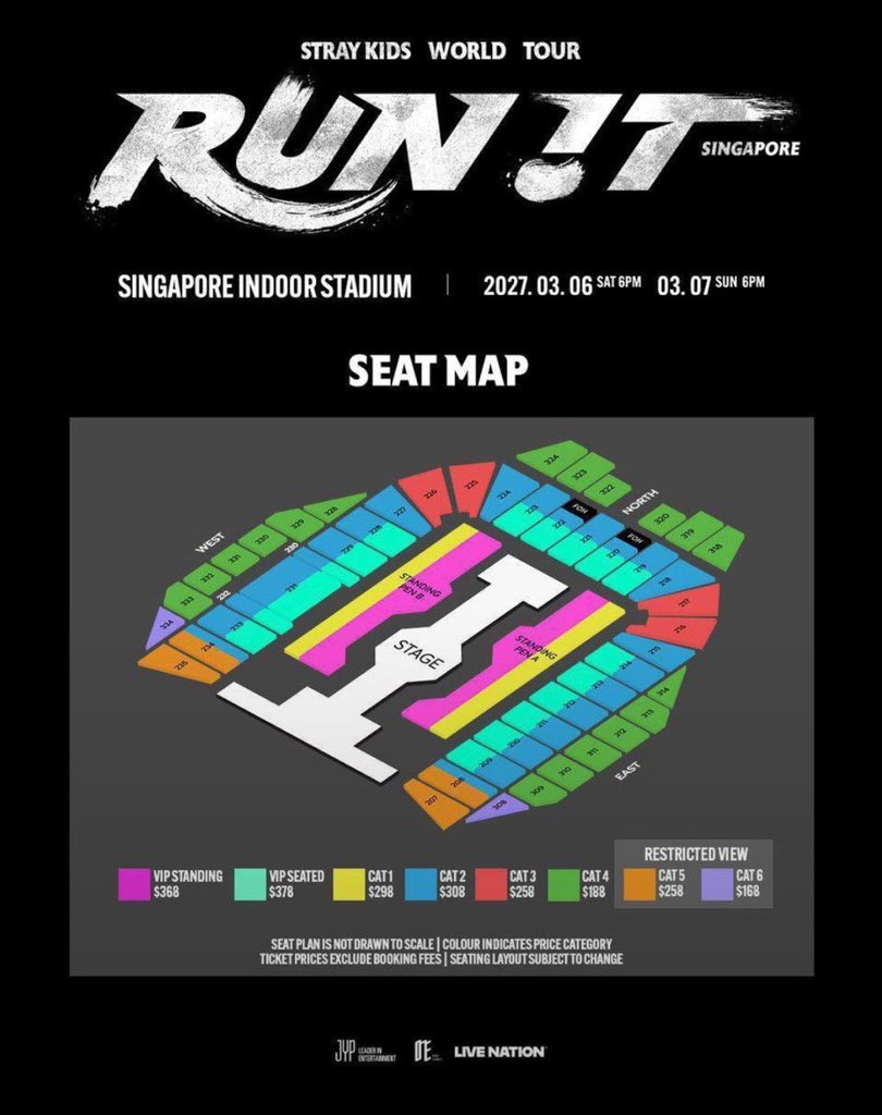 Jullyam_1's tweet photo. WTS 
STRAY KIDS 2026 WORLD TOUR [RUN IT] IN SINGAPORE 🇸🇬 
🗓️ 3/6 ~ 3/7
📍 Singapore Indoor Stadium

Tickets available 🎟️;  
VIP Seated
CAT 1 
CAT 3

open for local and international fans 
interested buyers dm!!
Dm me to buy📩

#StrayKids #스트레이키즈
#RUN_IT #RunItWorldTour https://t.co/wNwQoo8bxw