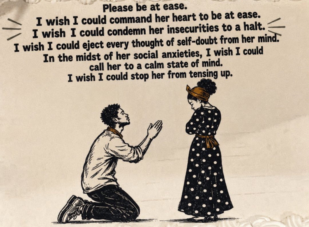 LihleSL's tweet photo. A poem about love, insecurity, self-doubt, and wishing someone you care about could finally find peace.
If you connect with poetry that puts difficult emotions into words, you may find something in The Virtual Diary.
https://t.co/yjfQ3Hn6Vw
 #PoetryLovers #TheVirtualDiary https://t.co/iGxnvMUPLh
