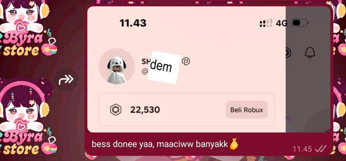 halobyra's tweet photo. yu bes aku ready app prem n3tflix, canva, vidio, capcut dll dan topup robux vilog &amp; heartopia! proses satset dan aman legal 100% sudah ada 1k proof yang bisa kalian cek di bio ia:3 #bealanja 

💌 : https://t.co/xsIdtuPCsv https://t.co/tWmIxLWdWY
