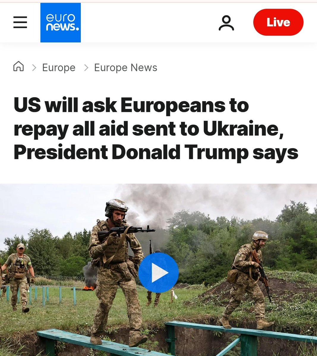 Glenn_Diesen's tweet photo. The US wants its European satellite states to repay all US aid sent to Ukraine. The US instigated the war and is now outsourcing all costs to the Europeans. To the last Ukrainian and the last euro! https://t.co/K8FKA0vby5