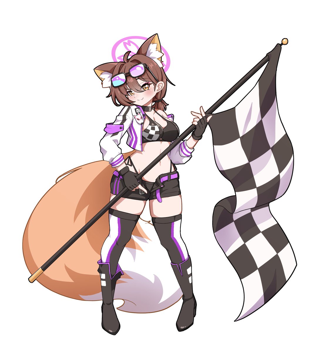 SirohanaSoru's tweet photo. 主殿！イズナと一緒に走りませんか？🏁🦊

レーシングガールイズナ！
#ブルアカ https://t.co/sXKQ5cqi1N