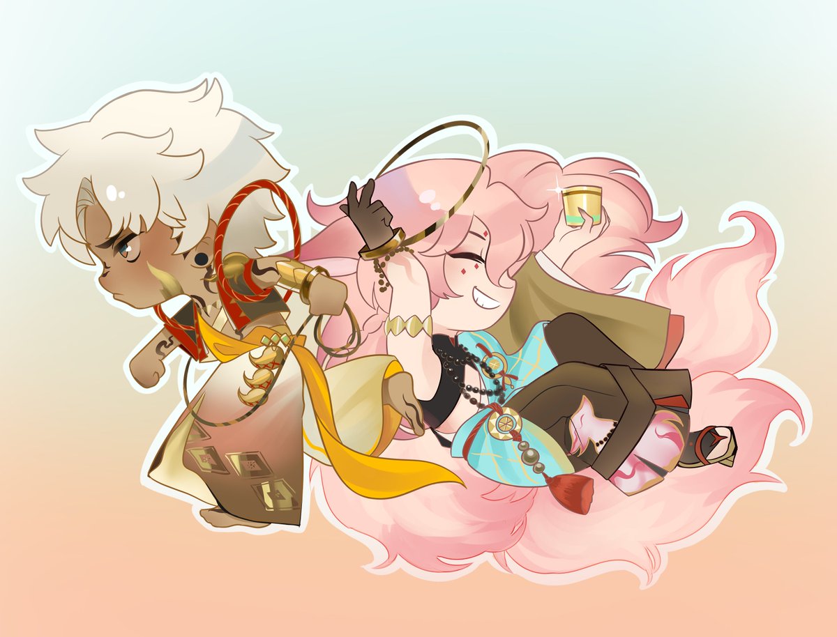 snakeylemon's tweet photo. I wanted to recreate this scene...thinking about Bishamonten's pout a lot https://t.co/6bMNtVUPhC