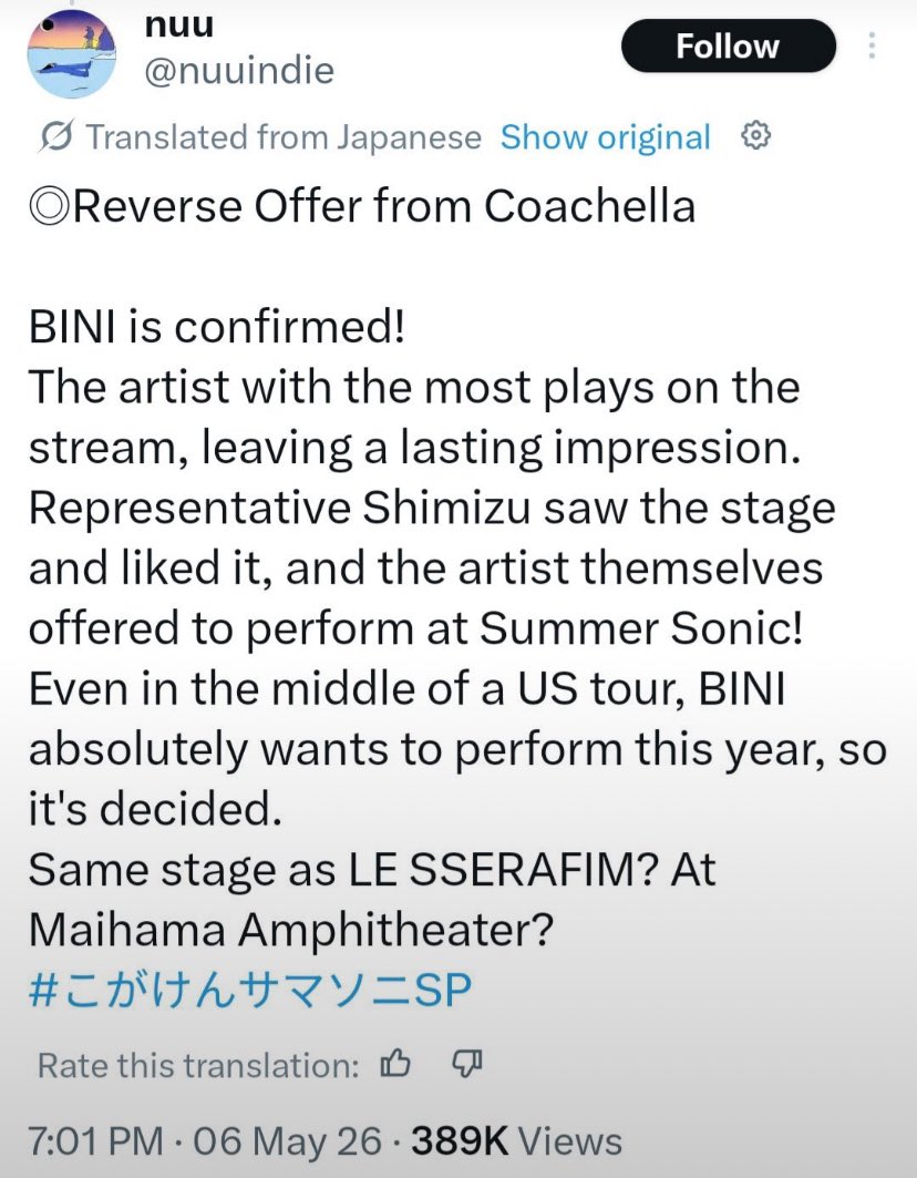 binizefan's tweet photo. Hirap lang siguro maka intindi na BINIGYAN SILA NG OFFER FROM THE CEO na mismo. Yung sainyo kasi, need pa ulit mag beg ni LNPH para magka slot sa summer sonic, gaya nung sa lollapalooza niyo na naging flop naman 😆
 https://t.co/m9Q2alQT7i https://t.co/urnyta3VPs