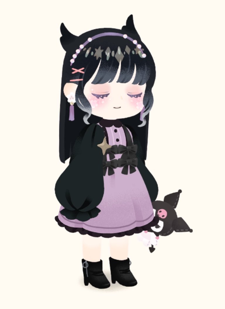 ___r_9_9's tweet photo. @hapi_1pi ほん𝑴𝒐𝒏𝒆𝒚可愛いんだけど、クロミちゃん持たせたら見えないの許せない‼️😠🫵🏻 https://t.co/cRXLCiUmzB