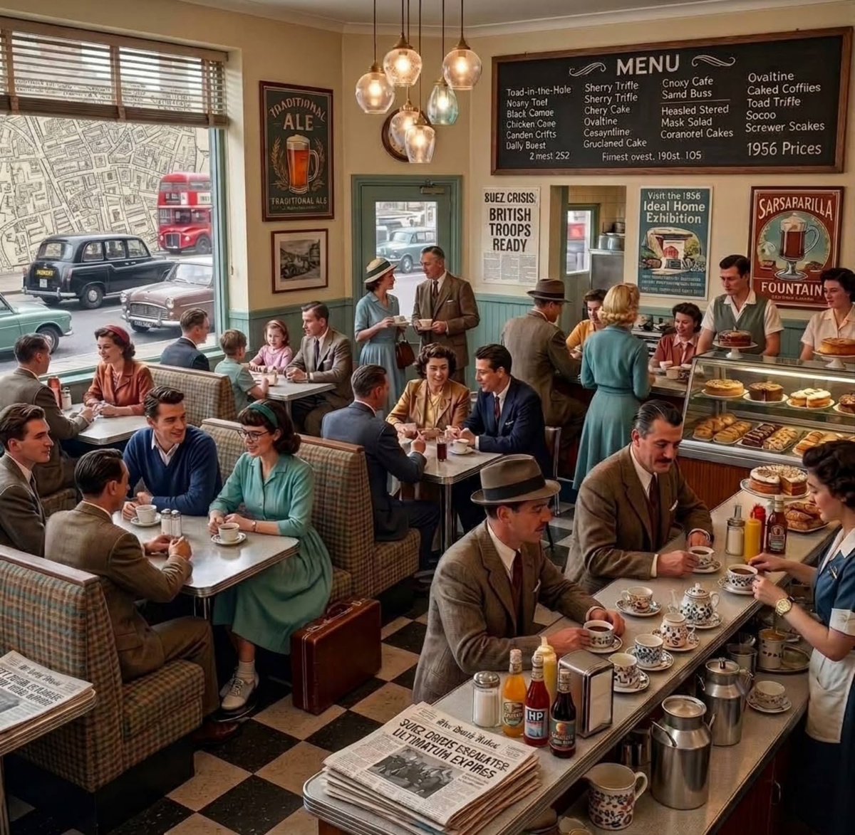 Immy_220's tweet photo. Eagle Eyes Only
Can you spot the one thing that doesn’t belong in 1956.?

Look closely  it’s hiding in plain sight https://t.co/DE6RRp8z9R