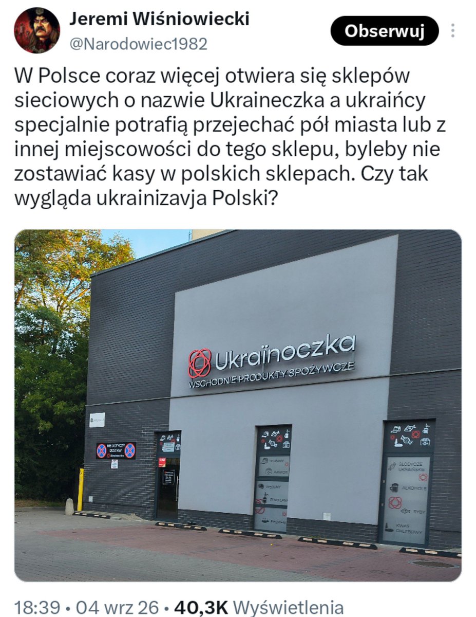 SebastianKrysz2's tweet photo. Jak skończył pisać ten wysryw, to raźnym krokiem pozapierdalał do portugalskiej Biedronki albo niemieckiego Lidla po tanie dyskontowe szczyny, które nazywa "piwem". https://t.co/dParwCMaYq