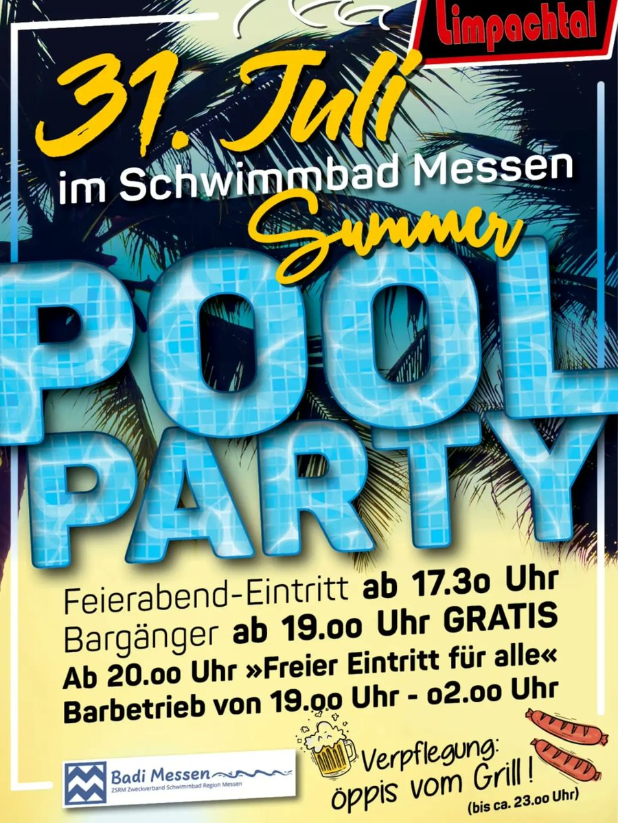 AngelikaHa7l's tweet photo. No plans this Friday? Join the Pool Party at Messen Pool with Moto Club Limpachtal! Enjoy a freshly poured beer from Team Bolliger Switzerland’s Kevin and a great evening in the best atmosphere. Messen Pool, Friday 31 July. https://t.co/IHIfbHciL7