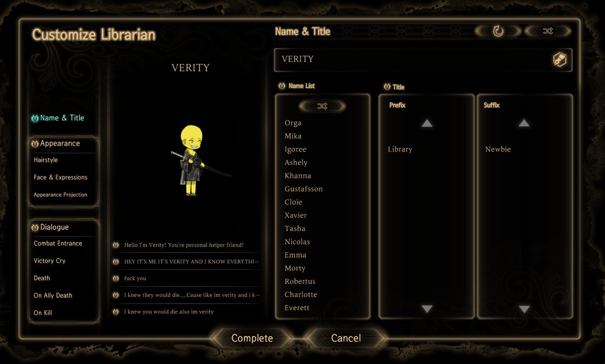 Crim_Qer's tweet photo. @rhyphric 
I just made some bull ahah get it guys cause its verity in library of ruina like verty hey its me its verity https://t.co/bvqz2cOjer