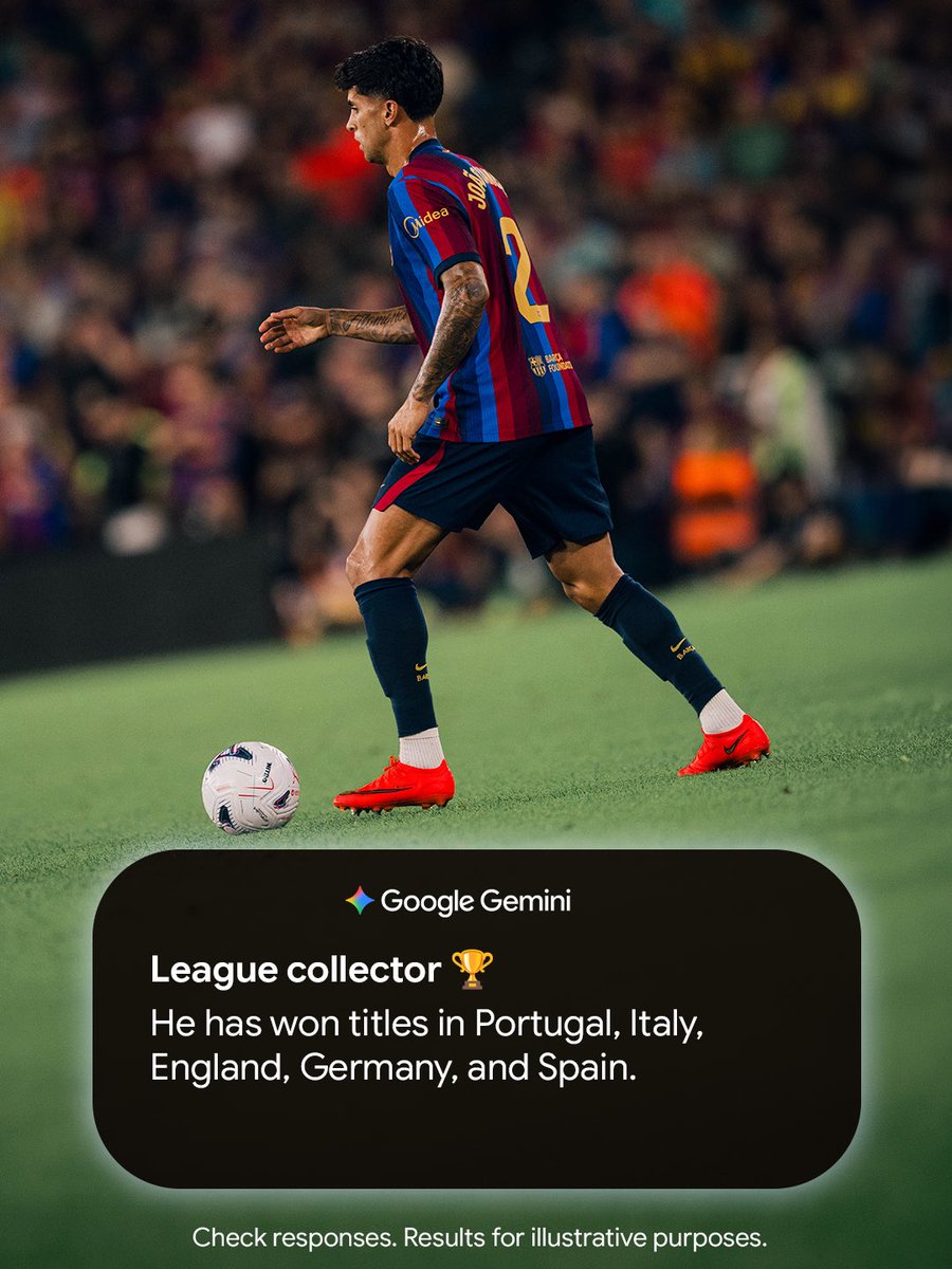 FCBarcelona's tweet photo. How well do you really know João Cancelo? 👀
✨ @madebygoogle https://t.co/x7meTQ1Q8y