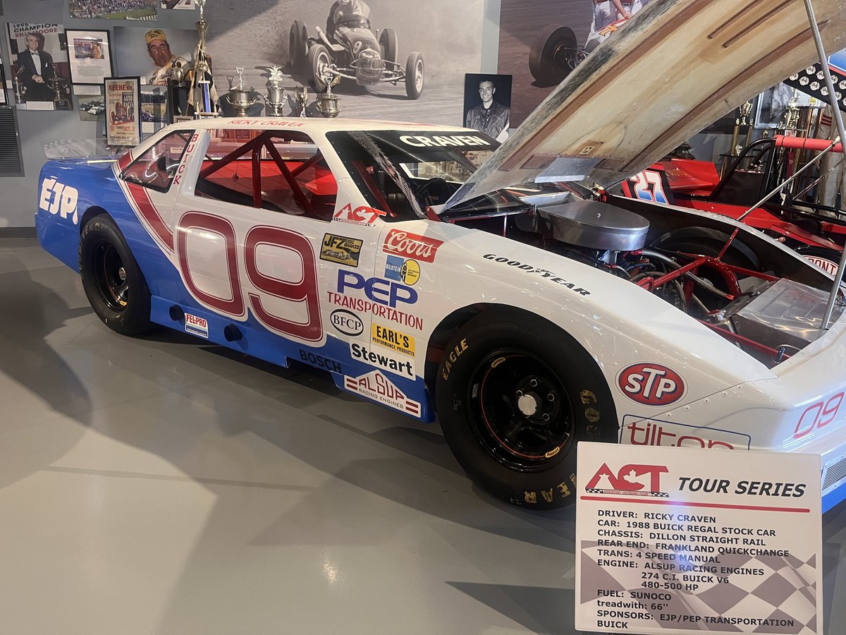 CharlottKicpvu's tweet photo. Andy Santerre delivered Ricky Craven’s ACT Buick Regal to the New England Racing Museum! See it Saturday, Aug. 8. $5 admission includes the Hot Rod, Muscle &amp; More Car Show, food truck, Kids Zone, valve cover and RC racing. https://t.co/8RD4gJy70V