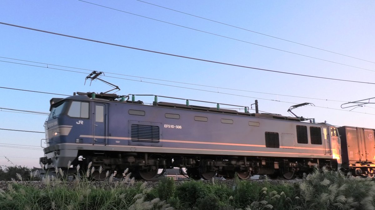 eh_fka's tweet photo. EF510-506牽引3093ﾚ。約3時間遅れで通過 https://t.co/B0aRxy44ee