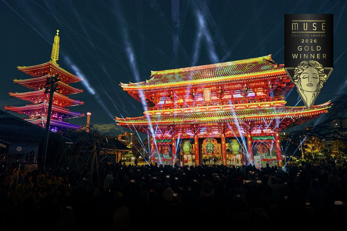 enjoy_tokyo's tweet photo. 浅草寺1400年の歴史を光で彩る✨

「ASAKUSA CULTURE &amp; LIGHTS 2026」が浅草寺で10/30(金)より開催。史上初の浅草寺本堂と宝蔵門で、歴史や文化財をモチーフにした壮大な映像ショーを楽しめます🤗🏮

詳細はリプから👇 https://t.co/unR7MYHeWo
