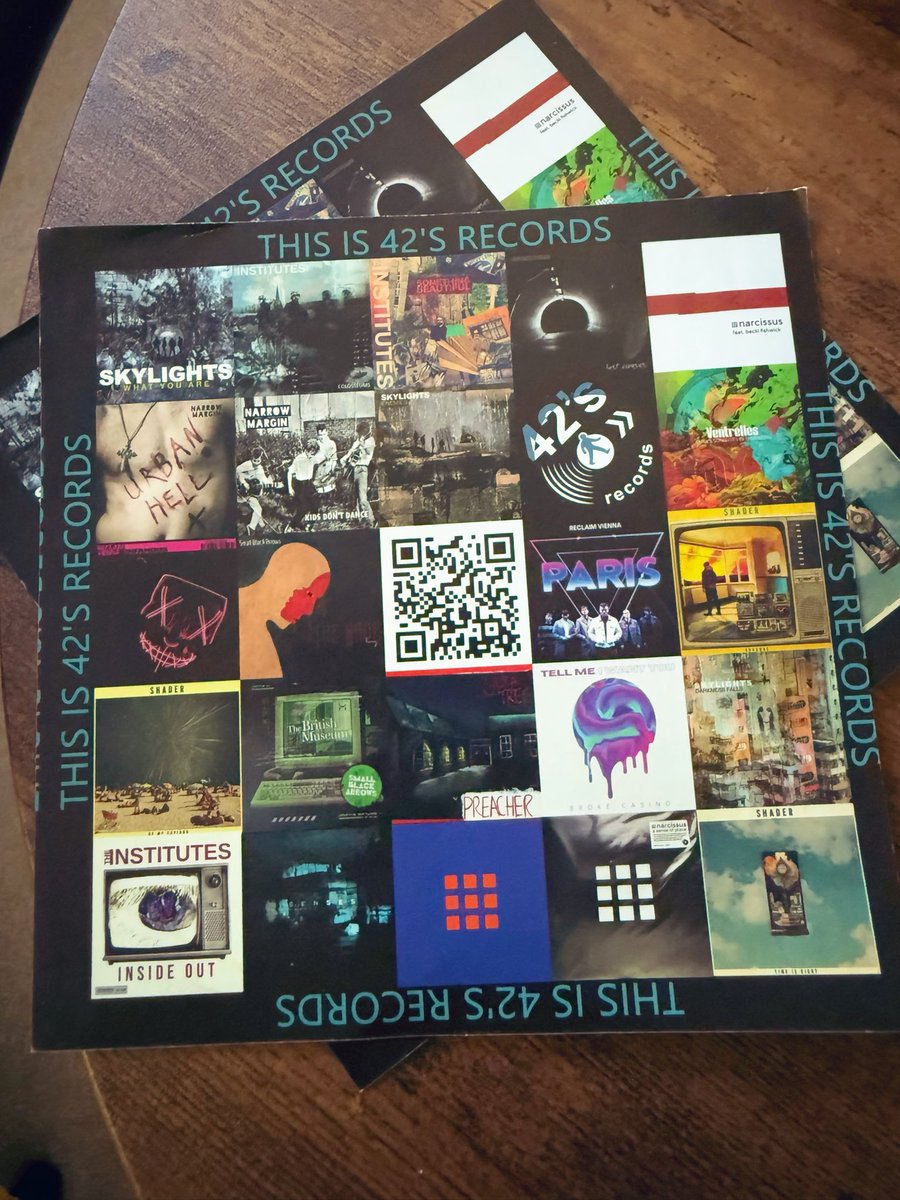 shiner_sam's tweet photo. Legends @ventrellesX ❤️ 

Top band and exciting news that there’s an album in the making 👌🏻 

Loving the @42_records flyer - a flashback of some absolute bangers over the last five years or so 🔥! https://t.co/7oBOkS86oW