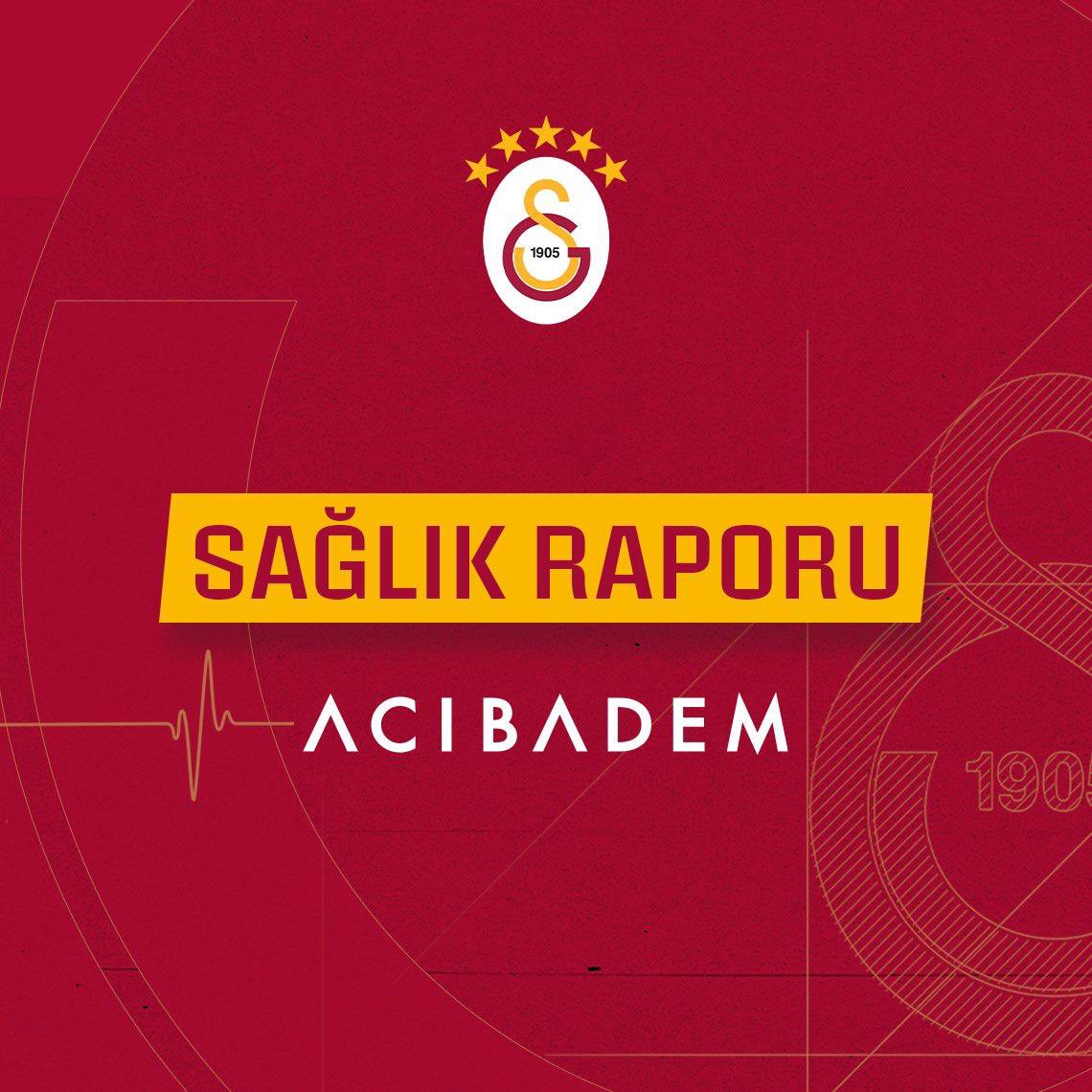 GalatasaraySK's tweet photo. ACIBADEM SAĞLIK RAPORU

Trendyol Süper Lig’in 4. haftasında dün oynanan Başakşehir FK karşılaşmasında sağ adduktor (kasık) kas grubunda gerilme ve ağrı tespit edilen ve tedavilerine başlanan oyuncularımız Victor Osimhen ve Mario Lemina’nın MR dahil ileri tetkikleri yarın tamamlanacaktır.

Antrenmanda sağ diz arka bölgesine darbe alan futbolcumuz Wilfried Singo’nun sponsorumuz Acıbadem Maslak Hastanesi’nde MR dahil ileri tetkikleri yapılmıştır. 

Yapılan kontroller sonucunda futbolcumuzun sağ uyluk biceps femoris adale grubunda tendon ve kası ilgilendiren hasar ve kanama tespit edilmiş olup tedavisine başlanmıştır.

Her üç oyuncunun da teşhis ve tedavileri sağlık ekibimiz tarafından titizlikle planlanmıştır.

Galatasaray SK Sağlık Kurulu Başkanı
Dr. Yener İnce