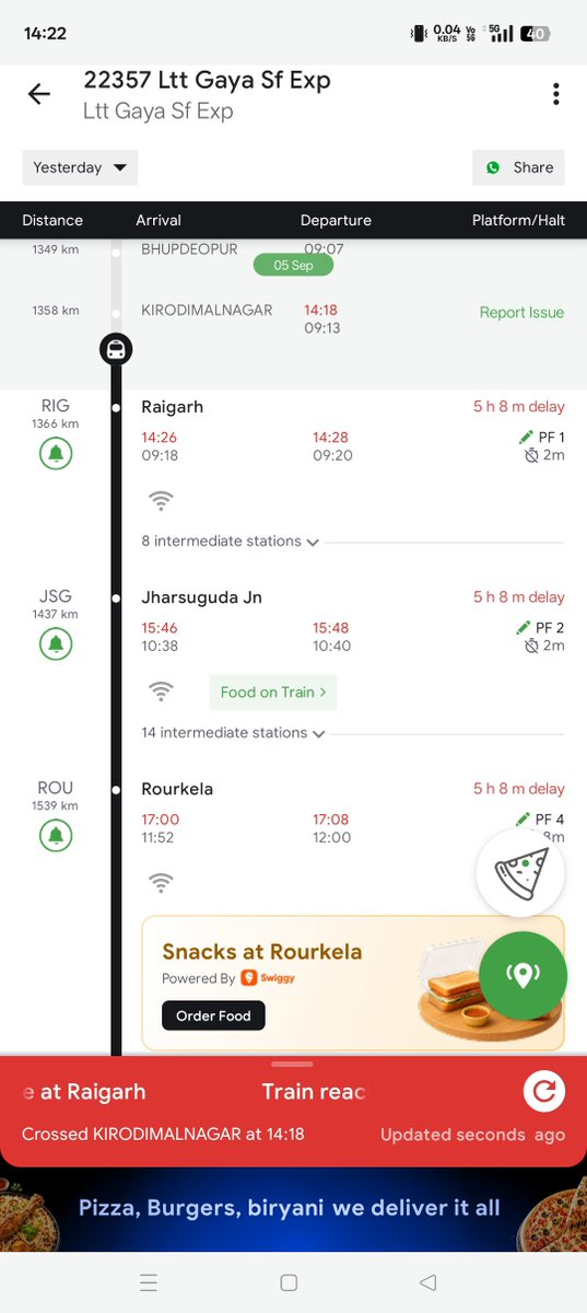 srvhindu's tweet photo. @RailwaySeva @drmmumbaicr Kaun sa priority clearance diya tha , etna late chalna chahiye train ko , khud @AshwiniVaishnaw ji baith kar jayenge es train me , kya tarika hai sir.
Train hai ki bail gadi @RailwaySeva https://t.co/Or3XWm7TpC