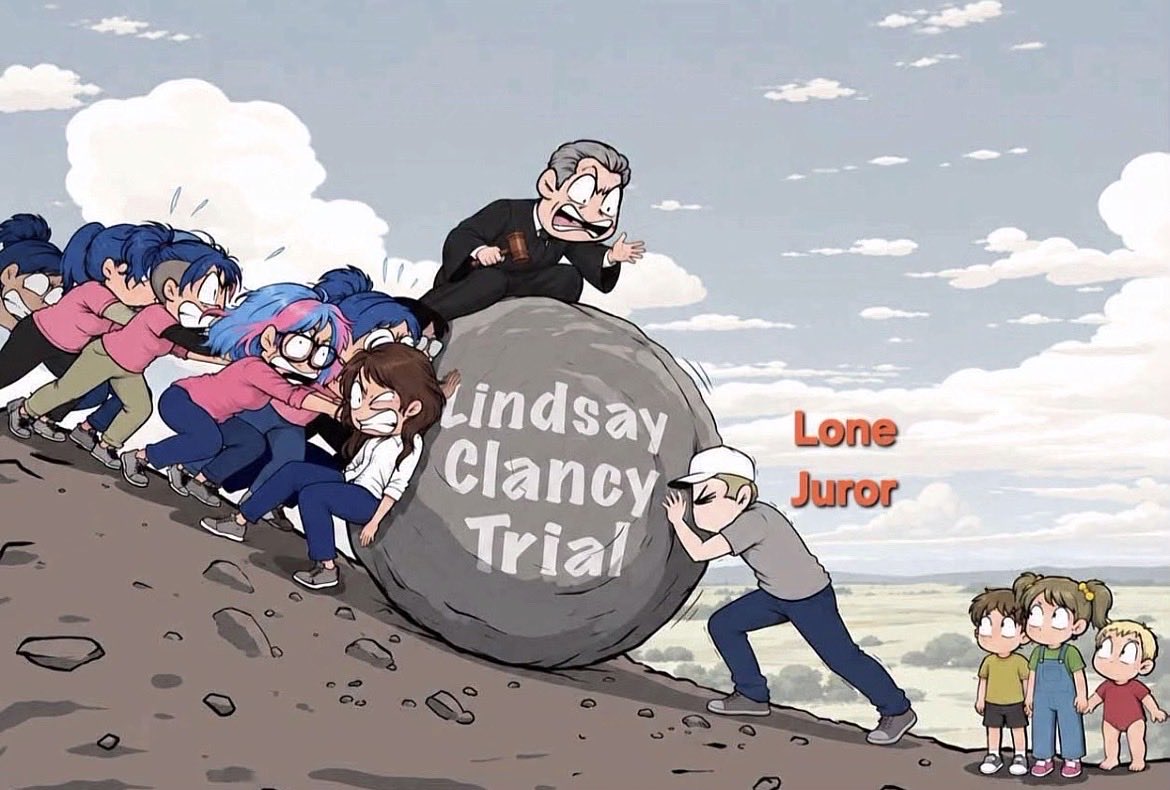 SamDeBrun's tweet photo. #LindsayClancyTrial https://t.co/EVxJiSfSzz