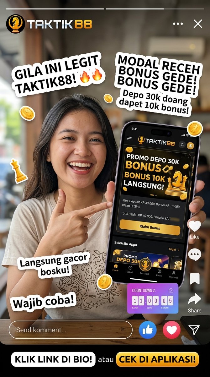 AngieAllred1's tweet photo. 🎰 SLOT GACOR HARI INI waktunya eksplor!
🔎 Cari TAKTIK88 di Google
🔗 Link ➜ https://t.co/MtMt7WHClx
✨ Temukan permainan favorit dan info terbarunya! https://t.co/ZoVp7eRntD