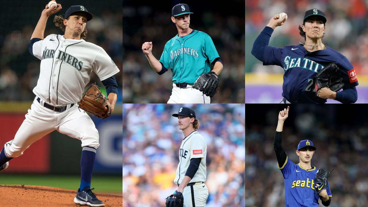 SeaFanSince2014's tweet photo. もし来季にもKadeやSloanをMLBに定着させるつもりなら、今オフはこの5人のうち1〜2人を放出するのは既定路線なのかなと思ってる。

一方、そうすることでFAよりも安く、かつ有望株の放出もかなり抑えながら、補強を進められるかもしれない。

名残惜しいけど、編成上は決して悪い話ではないと思う。 https://t.co/uvvoa7CWdN