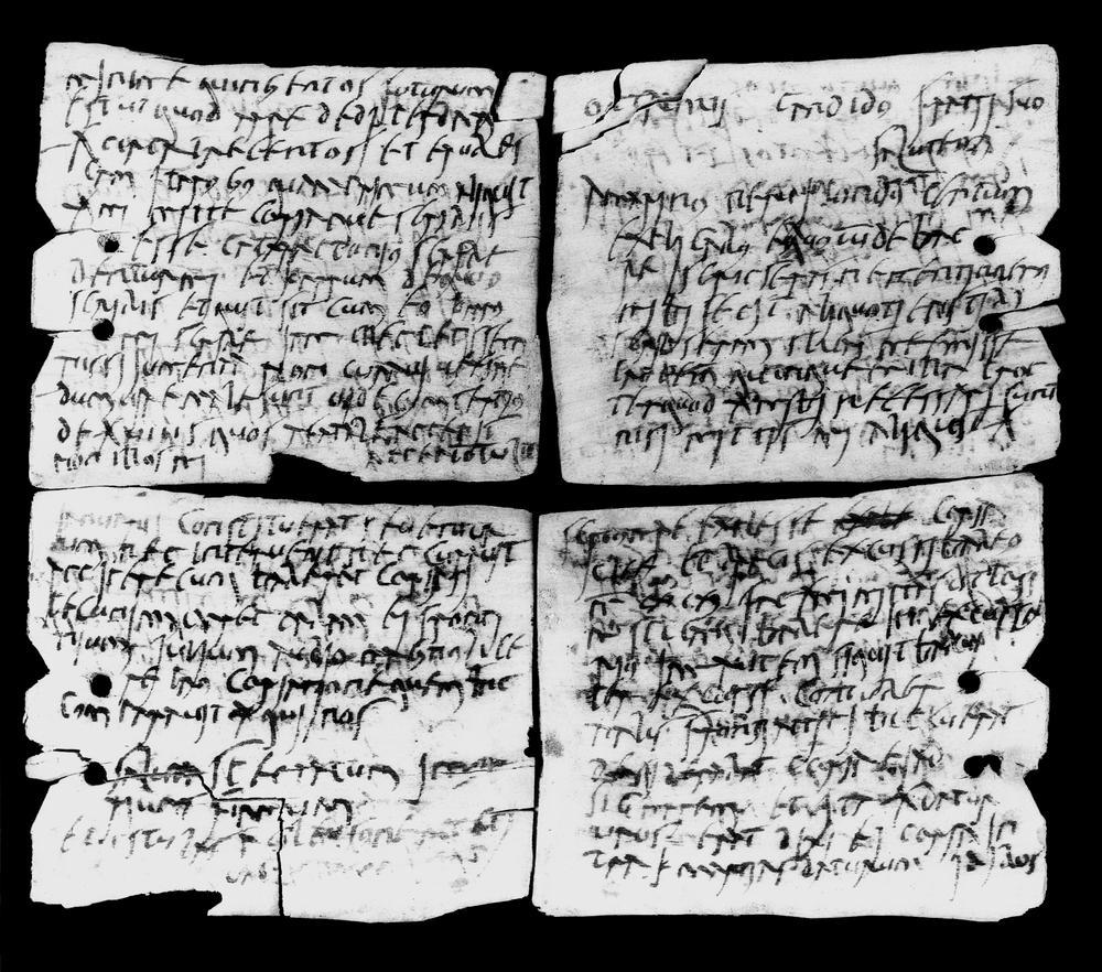 RomanBritainHQ's tweet photo. Octavius wrote this wooden letter with one urgent problem: send 500 denarii, or he would lose a 300-denarius deposit — about a common soldier’s yearly pay.

I assembled these views because the wood itself carries part of the story. The tablet was folded while its ink was still wet, leaving transferred writing across the surfaces.

I love how un-grand that feels (the pressure is almost painfully familiar). Rome’s northern frontier suddenly becomes a man chasing cash because a deal is about to go wrong.

One line moves me even more. Octavius says he had not gone to collect hides and a wagon from Catterick because the roads were bad and he did not want to hurt the animals.

The hard evidence gives us cash, thousands of measures of grain, 170 hides, bad roads and a wagon. The interpretation begins with Octavius’s job.

The scale strongly points towards army supply, but the tablet cannot tell us whether he was a civilian merchant or a military officer organising it.

I’m amazed that one thin wooden letter can preserve both a frontier supply network and one man’s very ordinary fear of losing money.