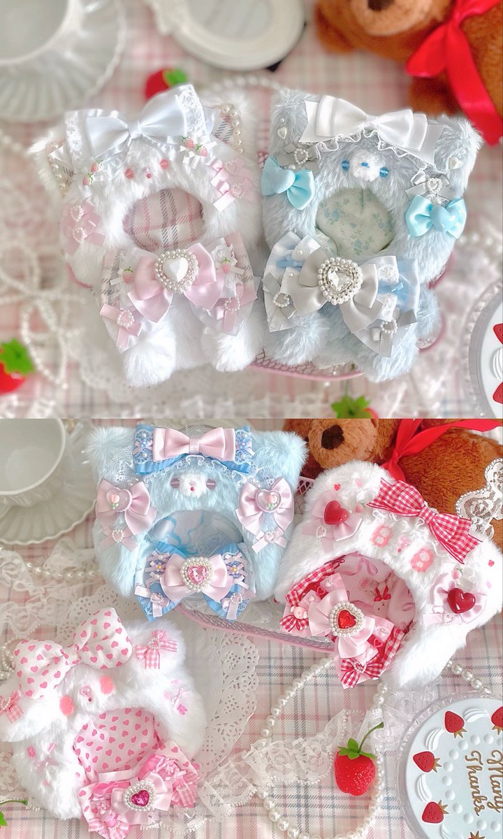 tanuchamm's tweet photo. 🧸♡🧁🎠♡🧸🫖♡🧁🧸

『🧁ぬい服販売のお知らせ📢💭』

''🤍🐶₊‧⁺˖明日9/6(日) 21:00〜🍰🤍₊‧⁺˖⋆''

୨୧┈┈┈┈┈┈┈┈┈┈┈┈┈┈୨୧

　　　 \ ‧₊˚ .裏地付きです‧₊˚ . /

・12cm頭大きめ
・11~13cm
・10cmサイズ
・かぶりもの（頭囲約25cm）

୨୧┈┈┈┈┈┈┈┈┈┈┈┈┈┈୨୧

🤍🧸BASEにて販売予定です🧁🤍

🗝️商品ページは準備次第お知らせします🗝️

ご縁がありましたらよろしくお願いいたします🍰🍓‧₊˚ . ⋅

🧸♡🧁🎠♡🧸🫖♡🧁🧸