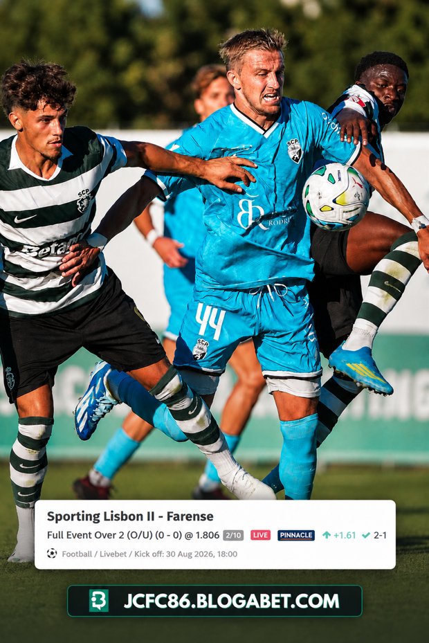 jcfc86's tweet photo. ✅ PICK VENCEDORA

⚽ Liga Portugal 2 Meu Super 2026/27

Sporting B x Farense

+2 Golos @ 1.806 ✅

📊 https://t.co/o9ZkV7AtCi

#BettingTips #ApostasDesportivas #Futebol #Tipster #picks #LigaPortugalMeuSuper https://t.co/j8gJazQhhh