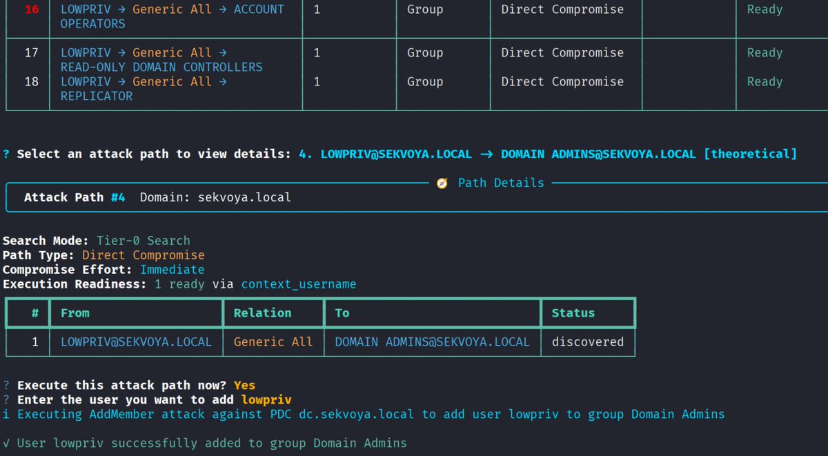 co11ateral's tweet photo. Active Directory Pentest with ADScan and ADPulse  

Active Directory pentesting often starts with the same repetitive checks, but ADScan and ADPulse can help you automate them.

Unlike many other projects, ADScan doesn't need AI or any APIs. It can find privilege escalation paths and compromise the entire domain

https://t.co/r6qq1YRvOP