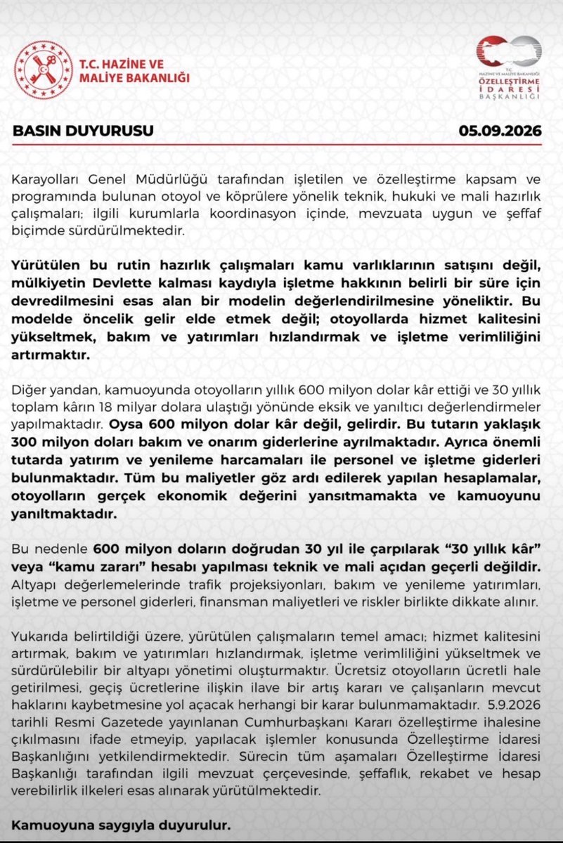 birgulaguler's tweet photo. Yanlış kararın belgesi olmuş:
…yok diyor, ama hepsi yapılacak. Ücretsiz yollar ücretli olacak. Ücretli yola ek ücret gelecek. Çalışanlar mevcut haklarından olacak. 
Verimli işletme, iyi bakım, yeni teknoloji… yurttaşın hakları budanarak gelmez, gelecekse de kıymeti olmaz. https://t.co/R1YFQzt4im