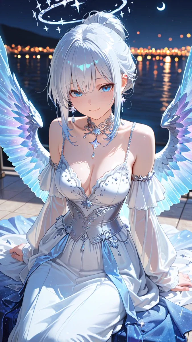 ⭐︎ 12月の天使さん専用⭐︎ 天使たちの夜会」第15回で星空の天使イラストが続々投稿