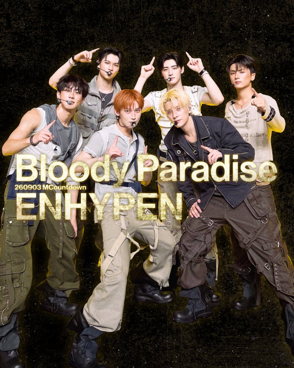 cottohaus's tweet photo. Project Name: Enhypen - Bloody Paradise | 260903 MCountdown
Artist: Enhypen @ENHYPEN 
Scope: Artist Costume

Styling: Ji Seyun 
Garment Production: Cotto 
2026 https://t.co/c0DLoKjBVW
