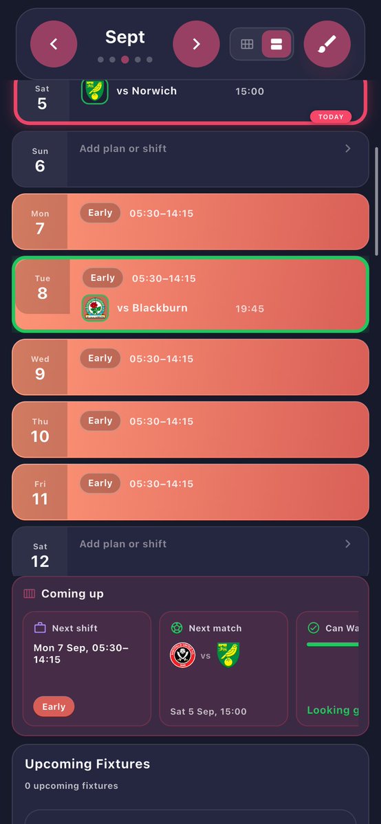 Rotamatch's tweet photo. ⚽ GAME DAY in the EFL 🏴👈
Sheffield United vs Norwich City
15:00 • Championship
RotaMatch is the football calendar app — plan matches around your life. 📅⚽
Download: https://t.co/CjE1sEmgN5
#SUFC #NCFC #EFLChampionship #Football #RotaMatch #sheffutd #bets #goals #efl https://t.co/hPHcNWs73B