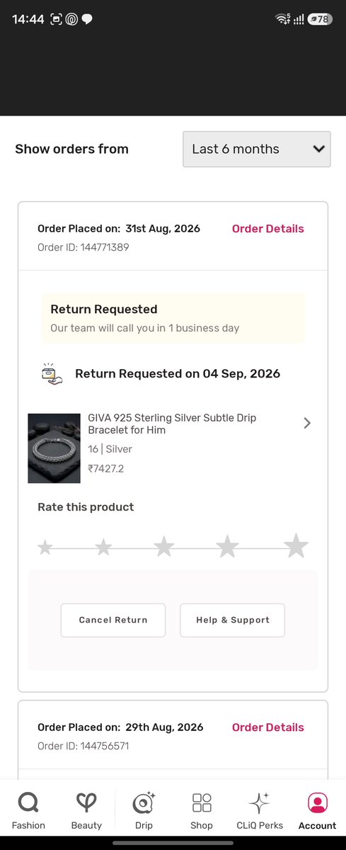 PulkitM50813263's tweet photo. @TataCLiQCare I have already raised request for return and the same is causing issue,you provided generic reply this is what you want in dm's to hide away with such pathethic replies and again reply from no reply email where to raise concern and return request is already raised @TataCLiQCare https://t.co/VKrYnj0Ocg
