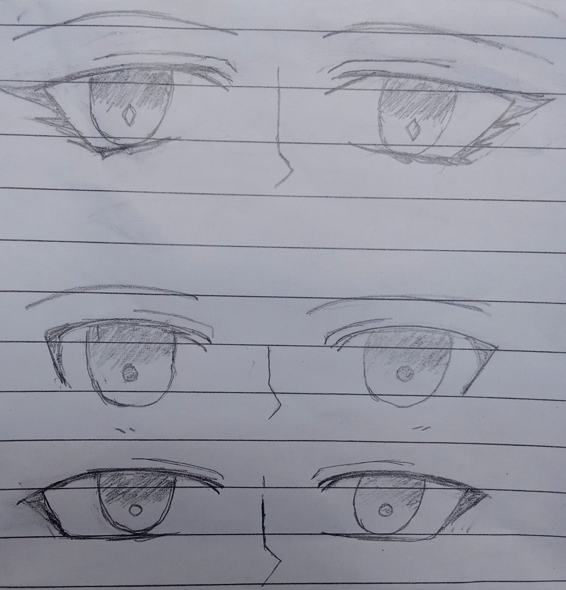 ObiyMuhammad_O1's tweet photo. Day 13: Trying to learn how to draw eyes well 👀
Which one is your favorite? 1, 2 or 3?
#manga_art #漫画 https://t.co/wl5b4M38n0