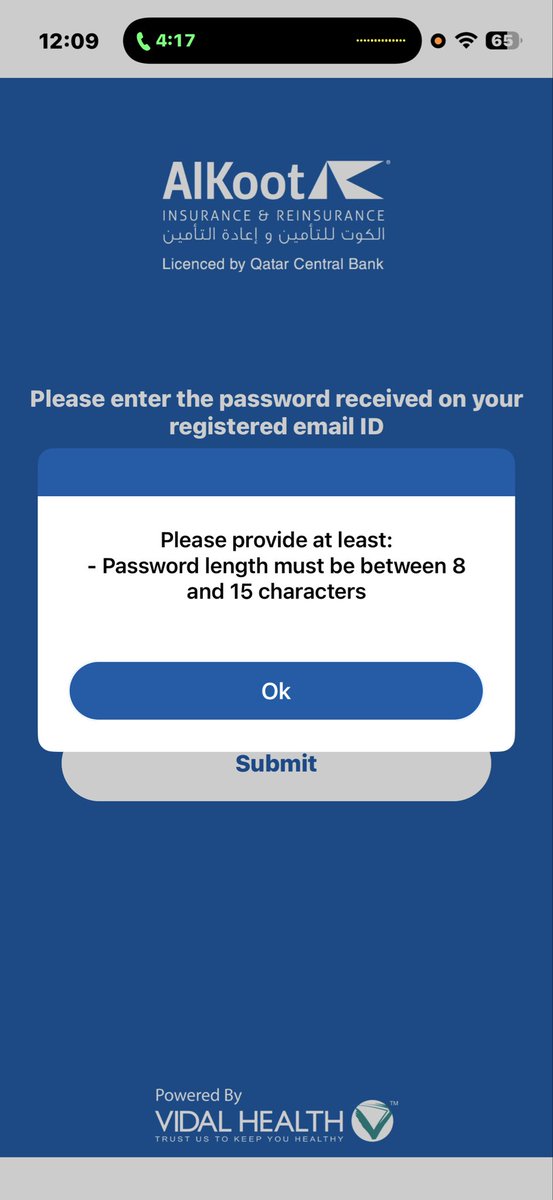 a_orabi's tweet photo. مرحبا @AlkootInsurance 
نفسي لاقي شركة أسوأ منكم.
ك app او ك costumer service عالتلفون، او حتى كموقع الكتروني
صرلي ساعة بحاول غير كلمة المرور عالتطبيق. ومش نافع الموضوع.
بتحكي خدمة العملاء، الاستاذة اللي ردت بدها ايش وايش لتسكر الخط.
بتروح الموقع كمان error 
حمام زاجل؟ ممكن؟ https://t.co/TI3xBUOIYh
