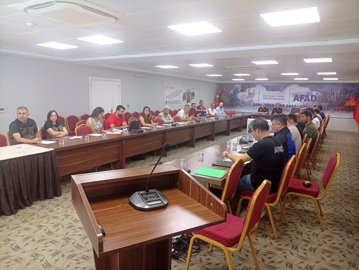 AFADSanliurfa's tweet photo. Şanlıurfa’da afet risklerinin azaltılmasına yönelik çalışmalar kapsamında, 2027-2031 İl Afet Risk Azaltma Planı (İRAP) hazırlık sürecine ilişkin Teknik Çalışma Grubu 1.Çalıştayı gerçekleştirildi. https://t.co/QiwCtNWmBi