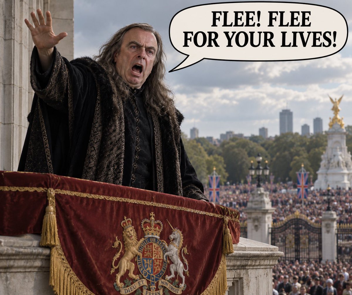 PeterBitchens's tweet photo. FLEE! FLEE FOR YOUR LIVES! https://t.co/QrkRuznjoA