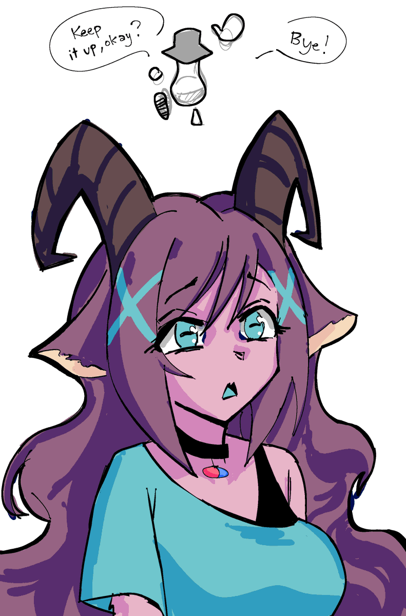 MUDDartZ's tweet photo. did a little self-challenge to draw @Melaninasfw's oc #goatmelanina https://t.co/1sUZNqxOl7