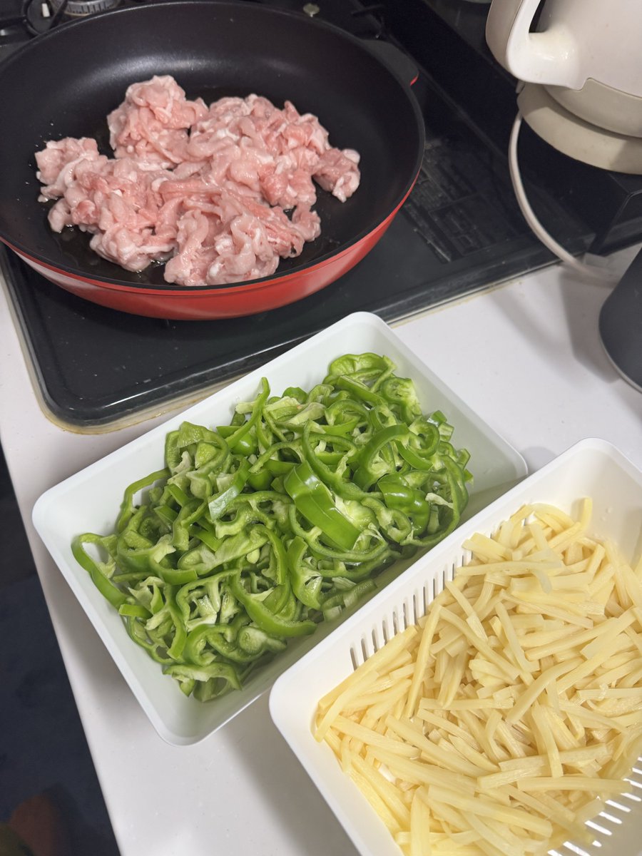 kou_oct's tweet photo. なぜ青椒肉絲は作りすぎるのか https://t.co/VPUKOlGHNm