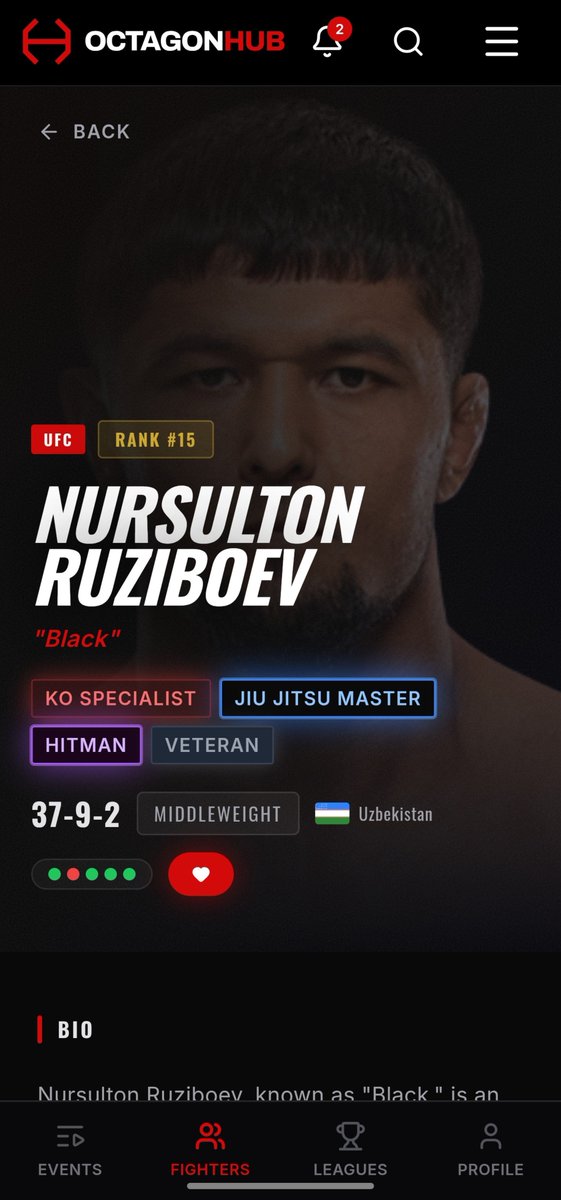 OctagonHubMMA's tweet photo. Le palmarès de Ruziboev est EFFRAYANT, 34 finishs en carrière, 13 KO, 21 soumissions. Faudra pas cligner des yeux ce soir ! #UFCParis

Tu peux consulter ses stats en détail ici : https://t.co/DyEv6VtFRl https://t.co/tzfMBlSmMe