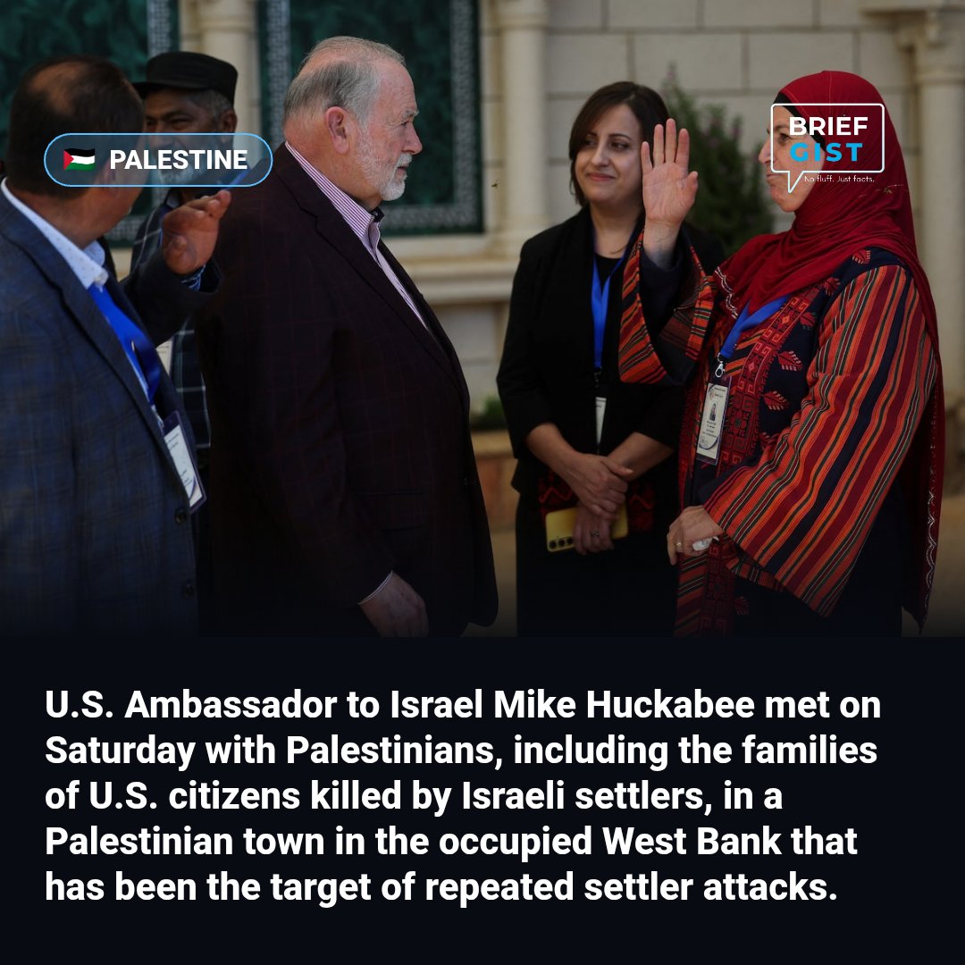 BriefGist's tweet photo. US ambassador visits Palestinian town amid rise in West Bank settler violence https://t.co/wC9hd3rG0q