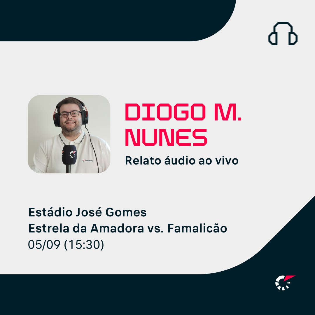 diogomn12's tweet photo. 🚨 Entre o rescrever da história e confirmar melhorias! 🚨

👉 Hoje, às 15h30, vou fazer o relato do @estrelamadora x @FCF1931_Oficial! Encontro da 5.ª ronda da @ligaportugal!

👉 Podem ouvir no @FlashscorePT!

#FlashScorePT #LigaPortugal #EstrelaDaAmadora #estrela #FCFamalicão https://t.co/B3ZVkYXRAB