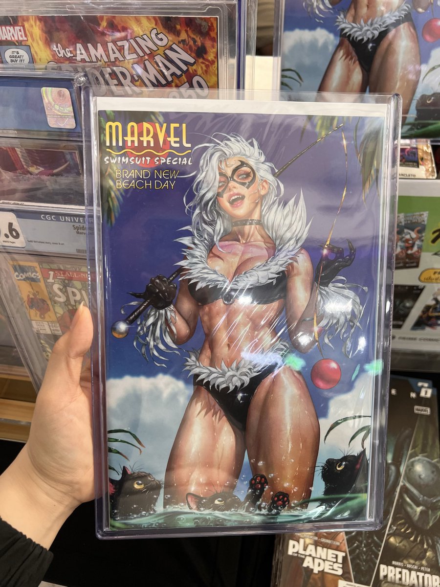 PrimeComicTH's tweet photo. Black Cat Swimsuit - SDCC คุณ Kyu Yong Eom ใครไม่ทันช่วงอีเวนต์งานนี้ก็มีน้า https://t.co/FUALDz7uFI