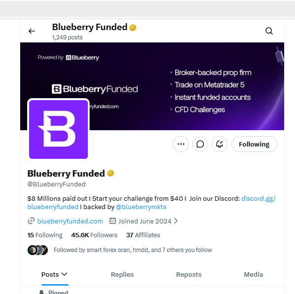 airdrops31rr's tweet photo. @propfirmnova @BlueberryFunded done   @SilambarasanTR_ @trader1sz https://t.co/fBw78AuQng