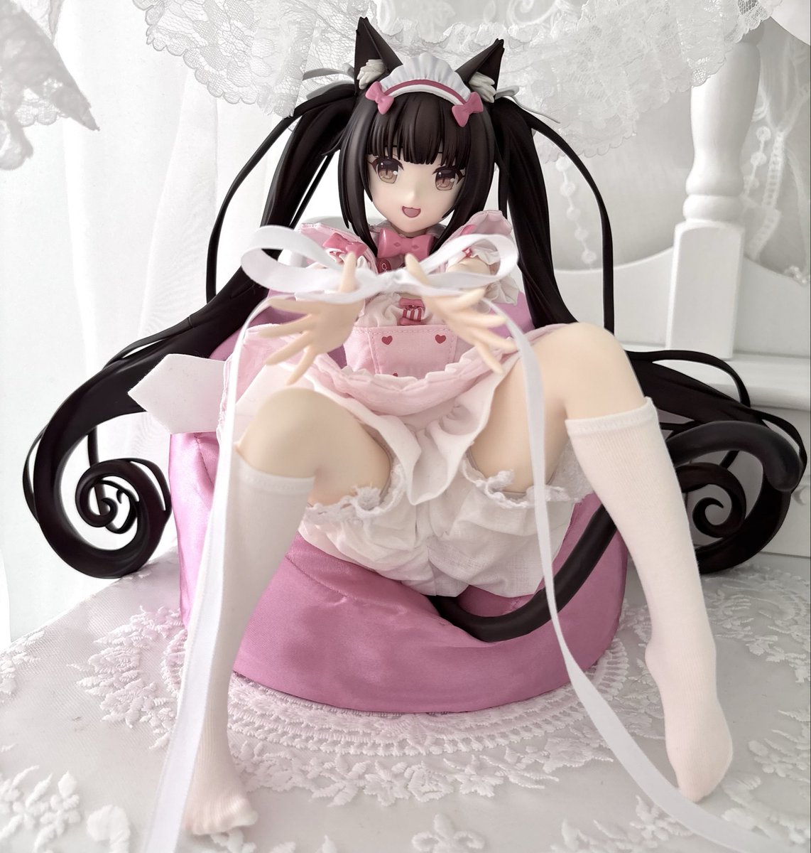 Faericollects's tweet photo. I’m so glad they decided to release bare leg versions of these Nekopara figures in pastel colored outfits. They are the absolute cutest (˶ˆ꒳ˆ˵)✧˚ https://t.co/xCxj9E4vjJ