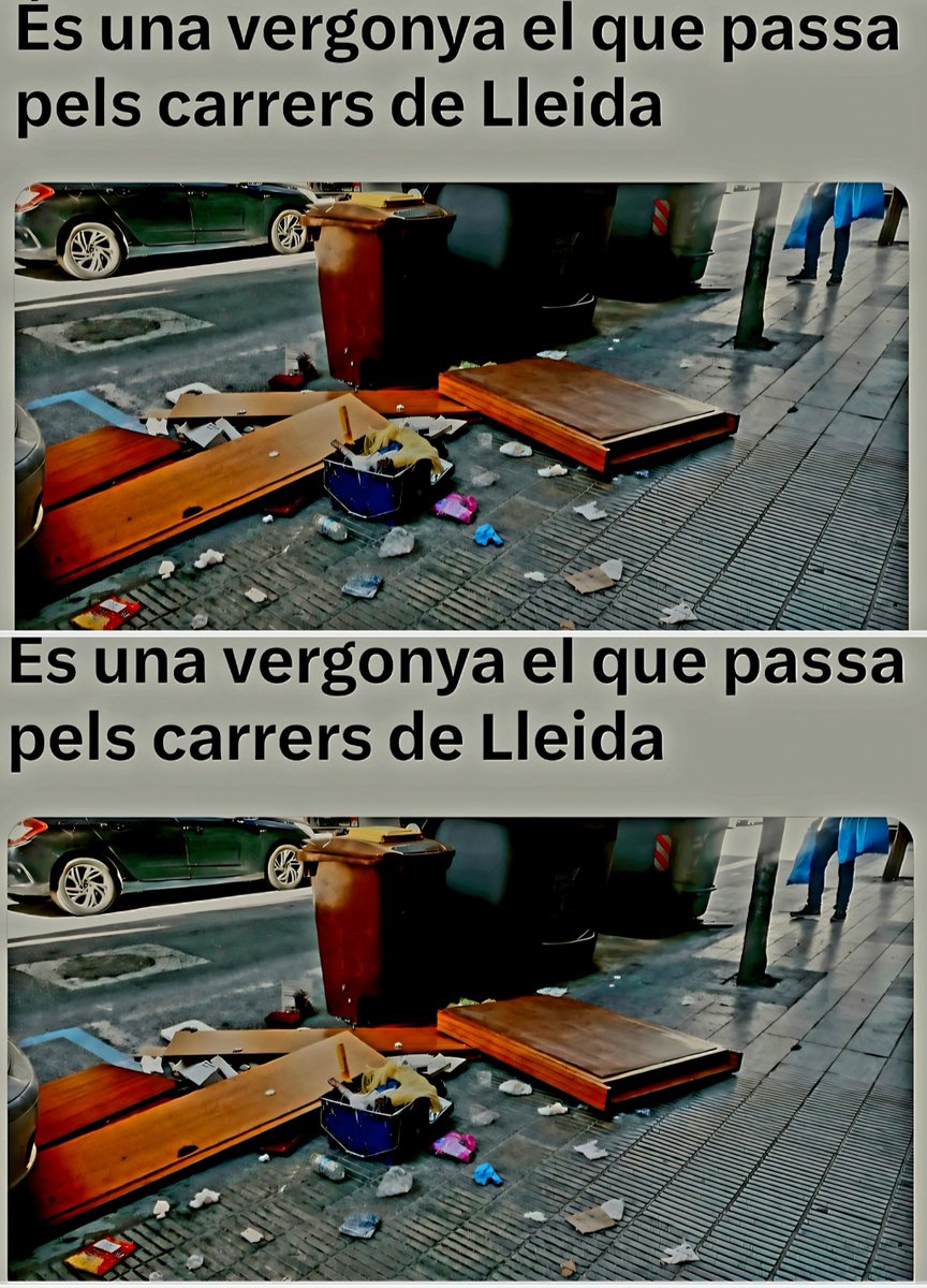 BisLetja's tweet photo. Bon Sra. Iglesias @begonyaiglesias.
Com porta vostè la gestió dels serveis urbans de l'Ajuntament.
Pena, penita, pena com està de bruta la ciutat.
#ILNOVA i #ILNET, la mateixa 💩 és. https://t.co/wc7vrxa0j3