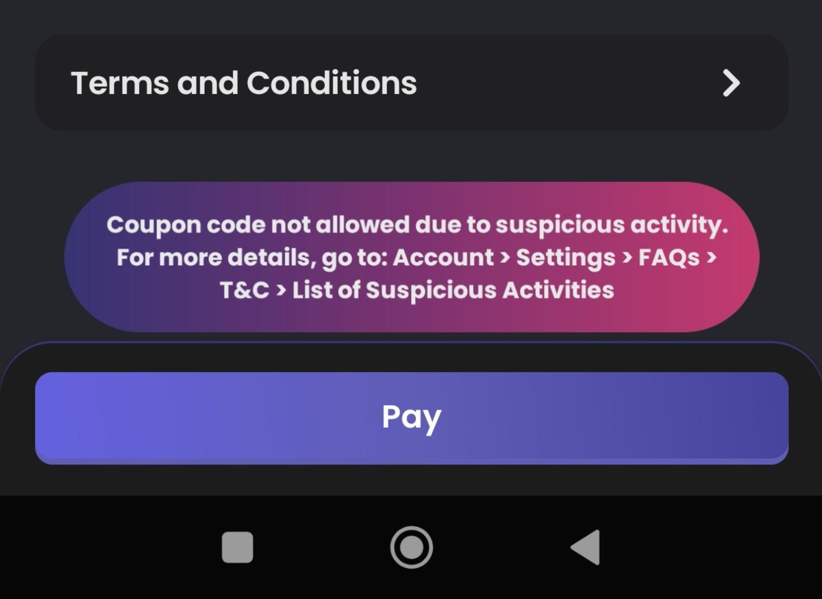 rahul_karkala's tweet photo. Why I am getting this type of message. I have not did any suspicious activity. Show me otherwise not interested to use ur app
@CareMagicpin https://t.co/vGFfliVAXV