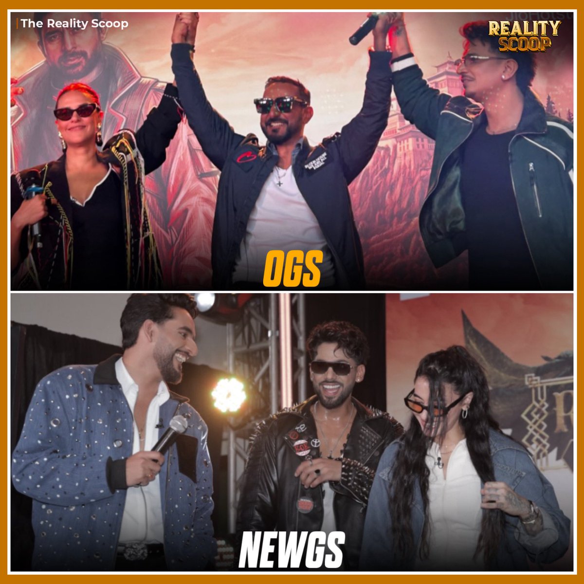reality_scoop_'s tweet photo. The OG Gang Leaders vs the New Gang Leaders battle is about to begin! 🔥
With fresh faces stepping into the gang leader game, who has your support — the OGs or the new leaders? 👀
Drop your pick in the comments!
#RoadiesRebirth #GangLeaders #MTVRoadies #Roadies #RealityScoop https://t.co/Mhi0CDJrbY