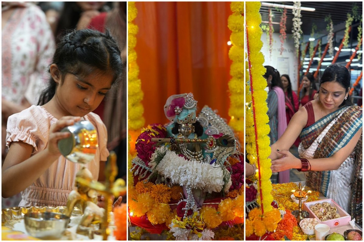 appsquadz's tweet photo. It is that time of the year again when the workplace gets a little more festive, and the spirit of celebration is everywhere.

We celebrated Janmashtami at AppSquadz with the same warmth we have carried forward every year, making this tradition another memorable one. https://t.co/pHaDEr5IUN