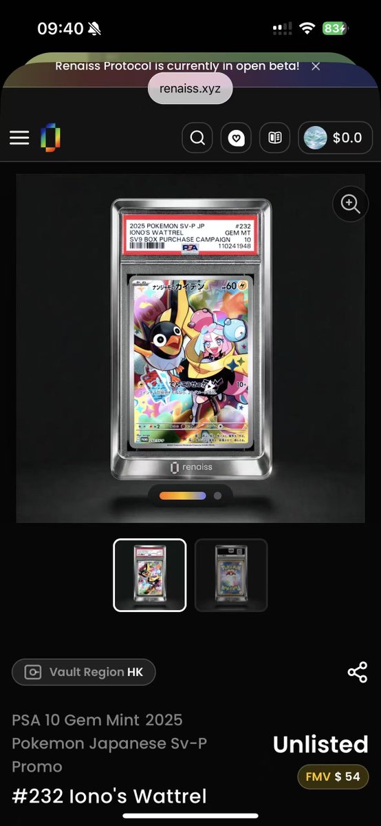 Ash000213's tweet photo. 收到了@renaissxyz x @chipchipgamezh的第一名奖励
是一张 日版 Promo 特典卡 奇树的电海燕
感谢 @renaissxyz 这张 PSA10 评级的卡！

我国内的朋友最近一直在和我聊现在国内很火的代拆，我一直没体验过。

谁知道我在 @renaissxyz 这里获得了第一次的体验，我总算是理解为什么这么多人喜欢拆卡包了哈哈哈哈哈。

@chipchipgamezh 同时提一嘴 Chipchip 又有新的 MTT可以报名了，如果你想和各路德扑糕手一决高下，那么赶紧点击我的链接试试吧！丰厚的奖金和礼品在等着你！
https://t.co/7Kc6fJRSMl