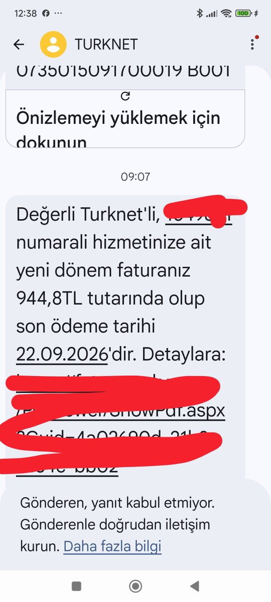omeryigit57's tweet photo. @Turknet Ağustos ayında 1 hafta İnternetimiz olmadı. Servis geldi ve önceki servisin bina içinde soketi takmadığını tespit etti. Turknet ile görüştük. 1 haftanın parasının iade edileceği söylendi. Ancak şimdi görüyoruz ki bindirim bile yapmışsınız! Sizi şikayet edeceğiz! Yazıklar olsun https://t.co/oQmbi0KQ0N