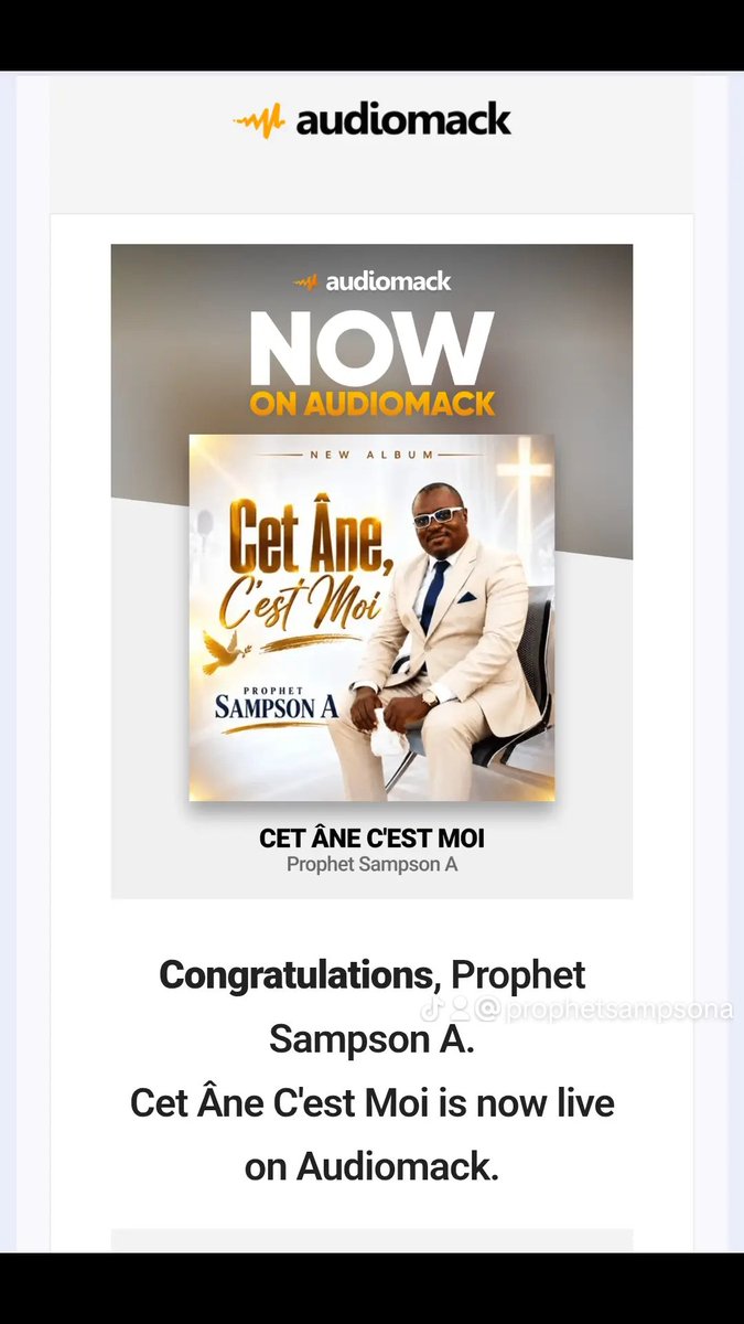 kouame007's tweet photo. 🎉 THANK GOD! THE ALBUM IS NOW LIVE ON AUDIOMACK! 🔥

I’m grateful to God to announce that my latest album, “Cet Âne, C’est Moi”, is now available on Audiomack, on your preferred digital music platforms. 
Link: https://t.co/hQwASuXwtd https://t.co/iFgydbWXEk